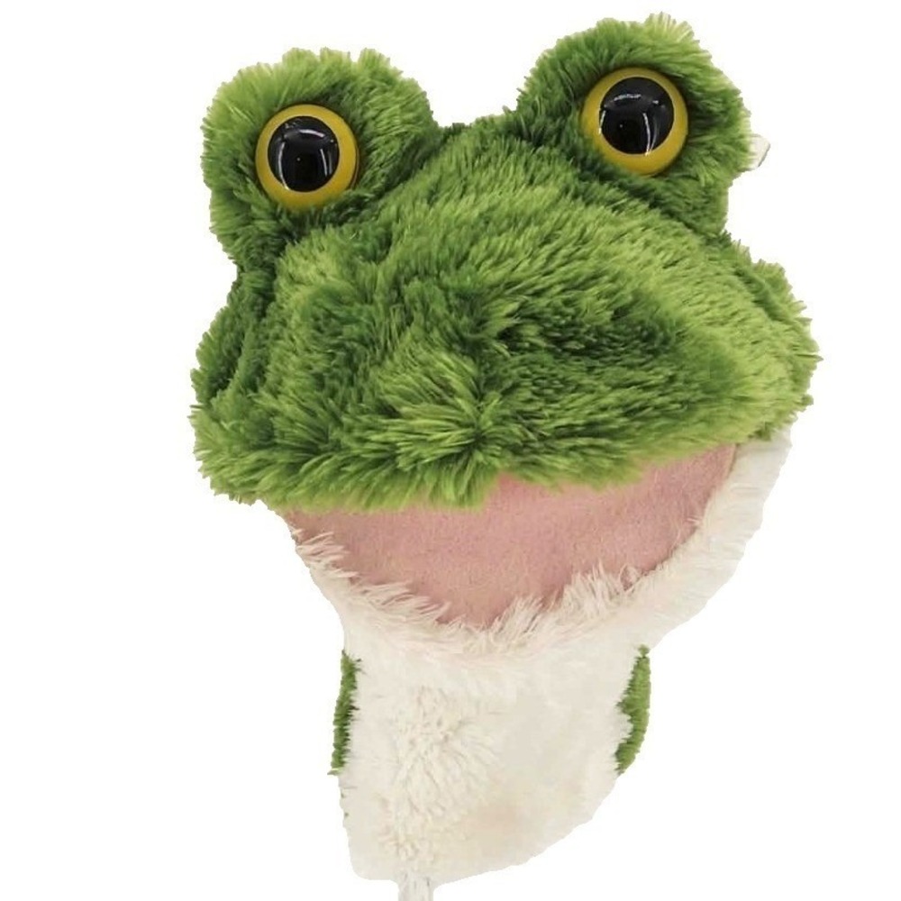 Aurora Hand Puppet Green Frog Plush‎ Soft Storytelling Toy 2016 9 Inch